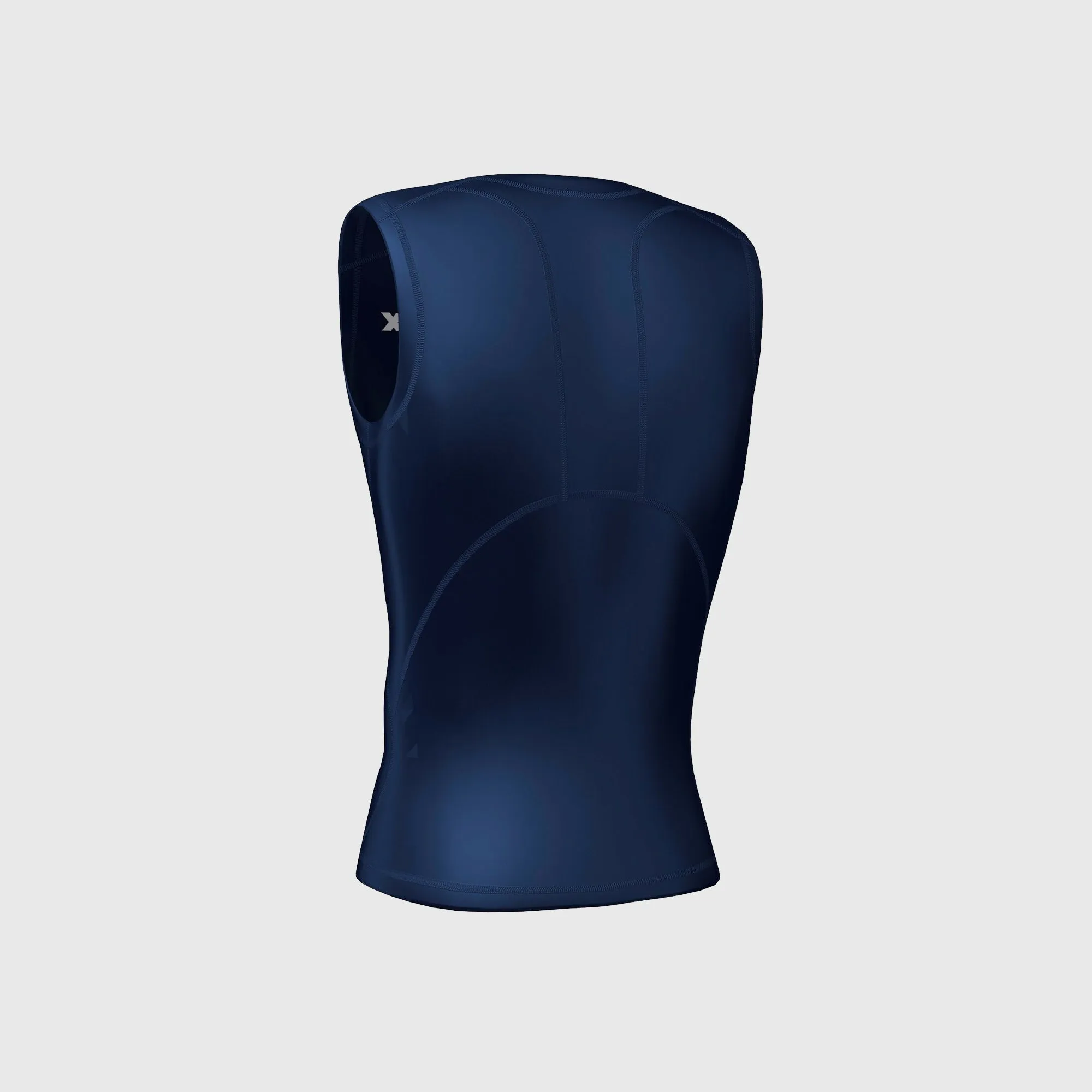 Fdx Luniron Navy Blue Men's Sleeveless Summer Base Layer Shirt