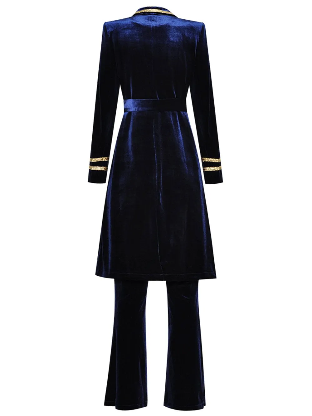 Velvet Two Piece Pants Set